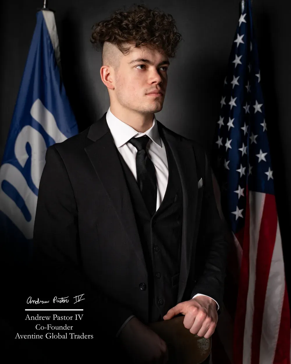 Andrew Pastor IV, Co-Founder of Aventine Global Traders, with signature